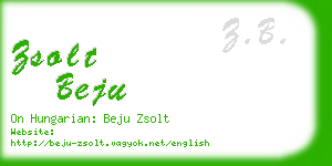 zsolt beju business card